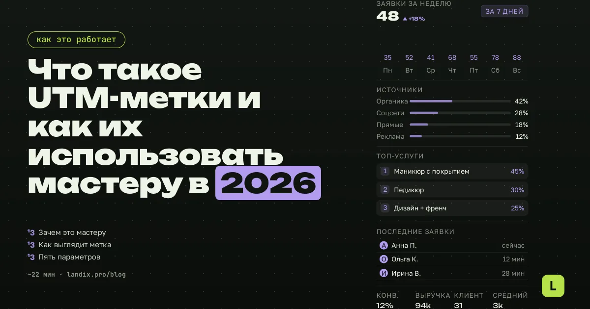 Что такое UTM-метки и как их использовать мастеру в 2026