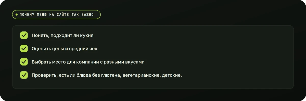 Почему меню на сайте так важно — схема