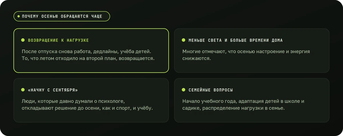 Почему осенью обращаются чаще — схема