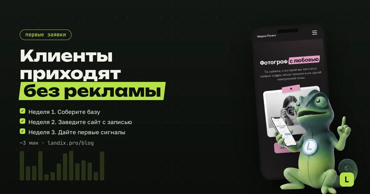 Первые заявки без рекламы: план на 30 дней