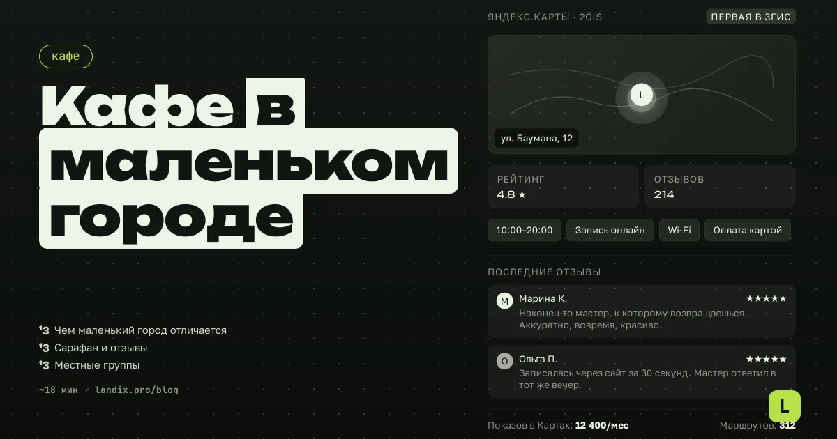 Продвижение кафе в маленьком городе: как стать местом, куда ходят все