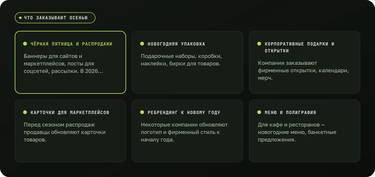 Что заказывают осенью — схема